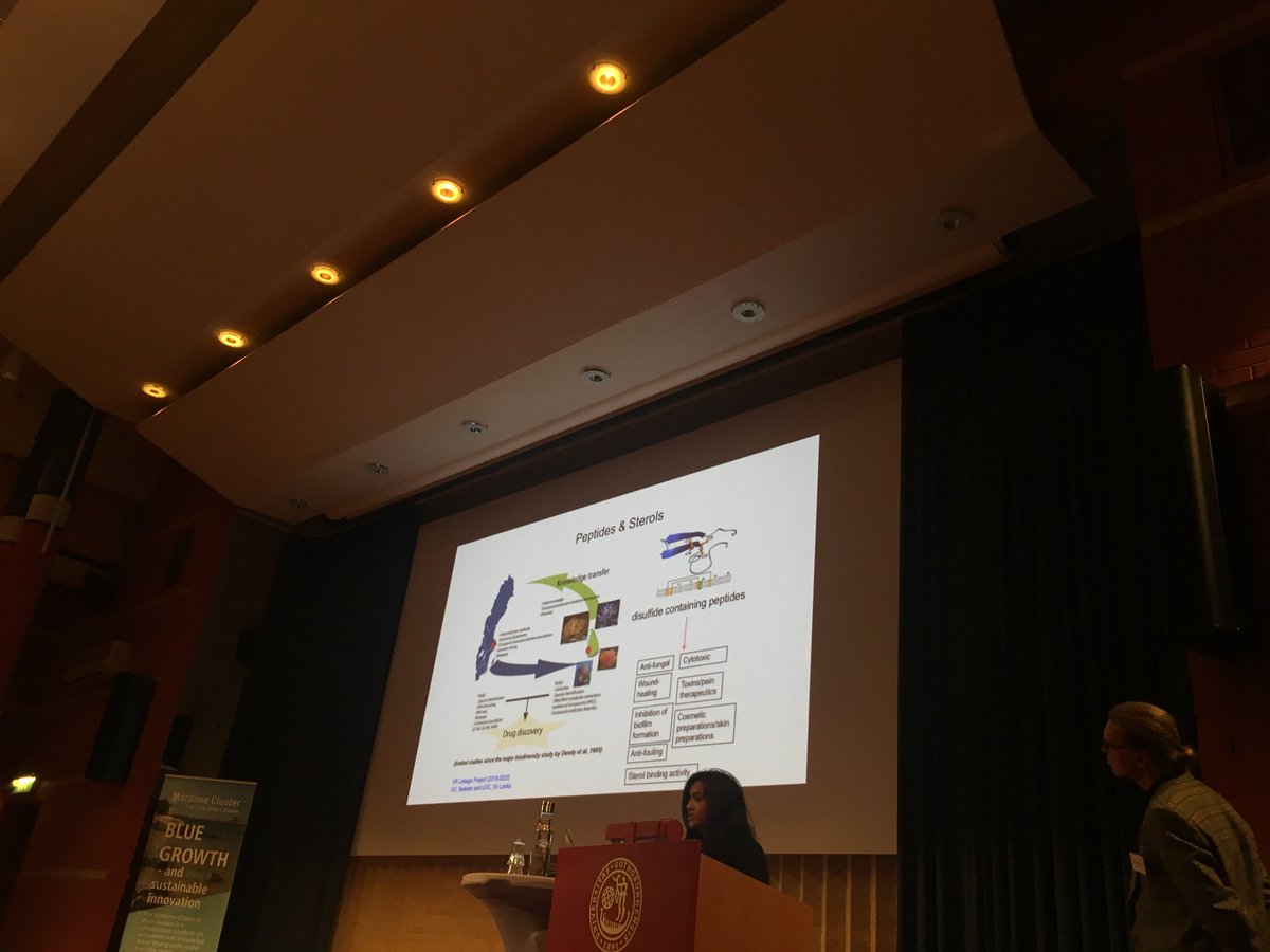 Speed talks at #Marinebio19 with interesting projects using marine biomass like sponges, sea squirt, microalgae, marine zooplankton. Also sharing new methods in cultivation, waste streams and facilities to scale up marine bioprocessing.