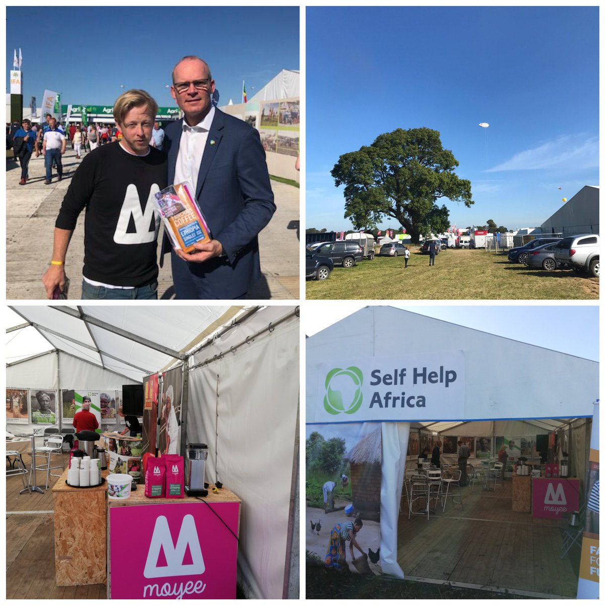 Great to chat to Tánaiste <a href="/simoncoveney/">Simon Coveney</a> yesterday at #Ploughing19 about our #BlockchainForGood project with Ethiopian coffee farmers. Supported by <a href="/agriculture_ie/">Dept of Agriculture, Food and the Marine</a> <a href="/dfatirl/">Irish Foreign Ministry</a> <a href="/selfhelpafrica/">Self Help Africa</a> through #AADP programme. Thanks for helping #MakeEverySipCount!
