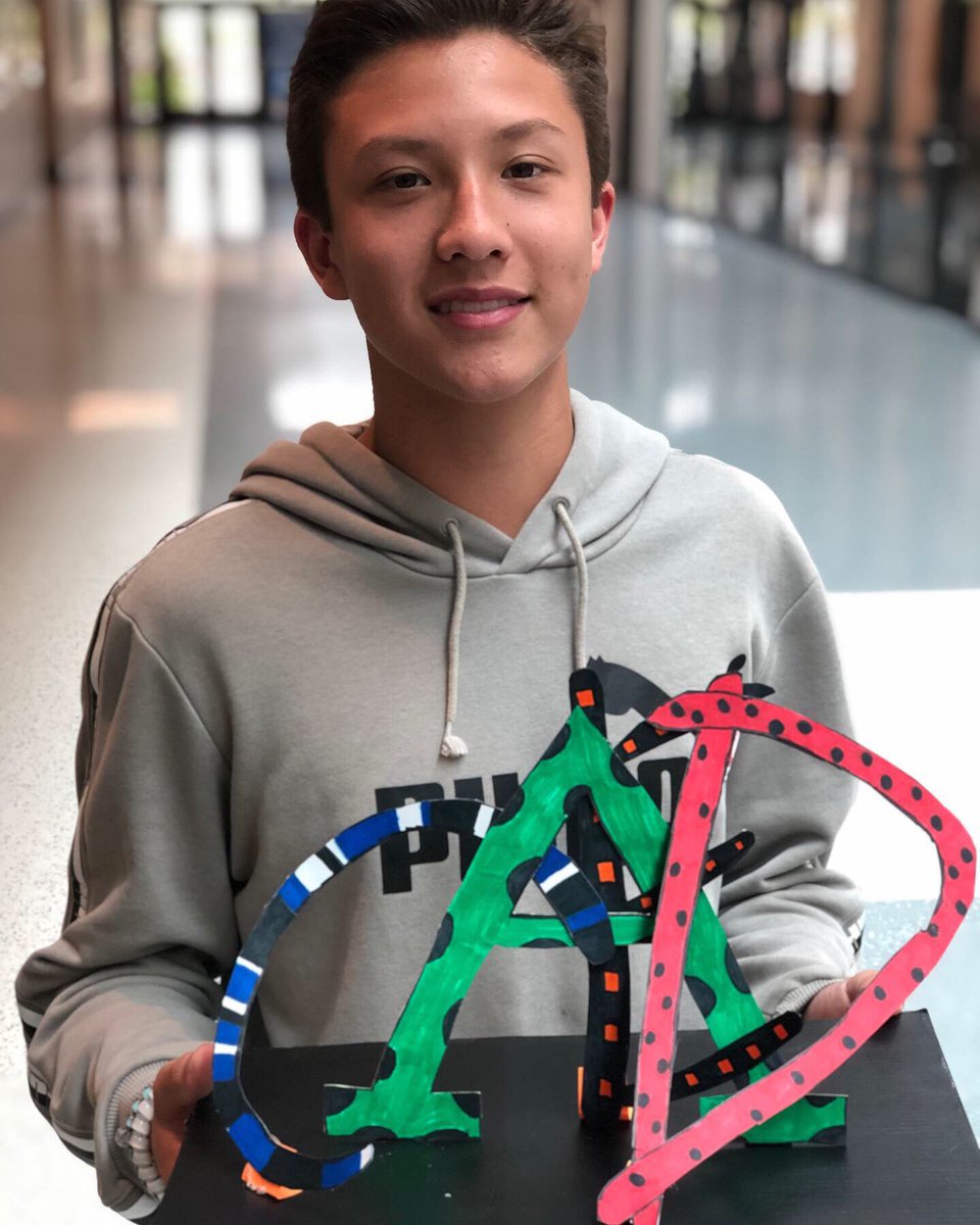ChapinMiddle's tweet photo. How cool are these 3D name sculptures made by Ms. Penn’s 3D Design Class??!! We think the artists are super cool too!! 😎 #cmsart #pridein5 #lexrich5schools https://t.co/UecYOPWSCH