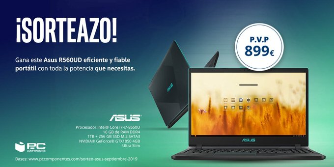 pccomponentes's tweet photo. 💥SEGUIMOS DE SORTEACO💥

🚀 ¡Llévate a casa este pedazo de portátil ASUS by the face para celebrar la ASUS WEEK!

☝️ 🔃 ➕ Comenta con #PcComponentesAsusWeek diciendo cómo o para qué utilizarías esta maravilla
✌️ Sigue a @pccomponentes y @ASUS_ib

🍀 ¡¡Muuuucha suerte!! https://t.co/VpcCUSu8vc