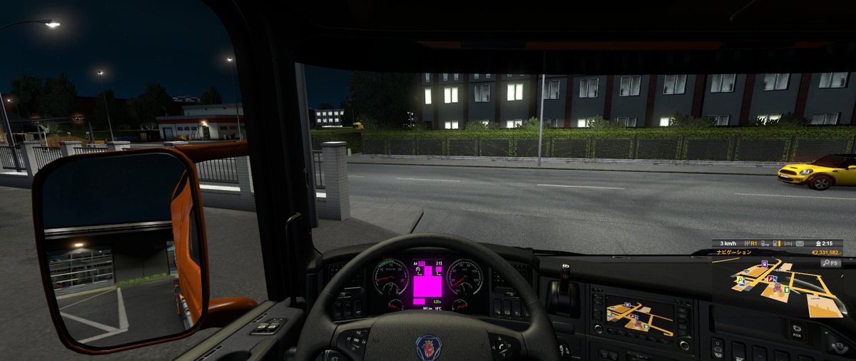 杳姦 Ets2 は起動出来てフリー走行までゲーム勧めてクラッシュ はしなかったけどダッシュボードのテクスチャが壊れてるな インテリアのmod入れてたはずだからそれが原因かな