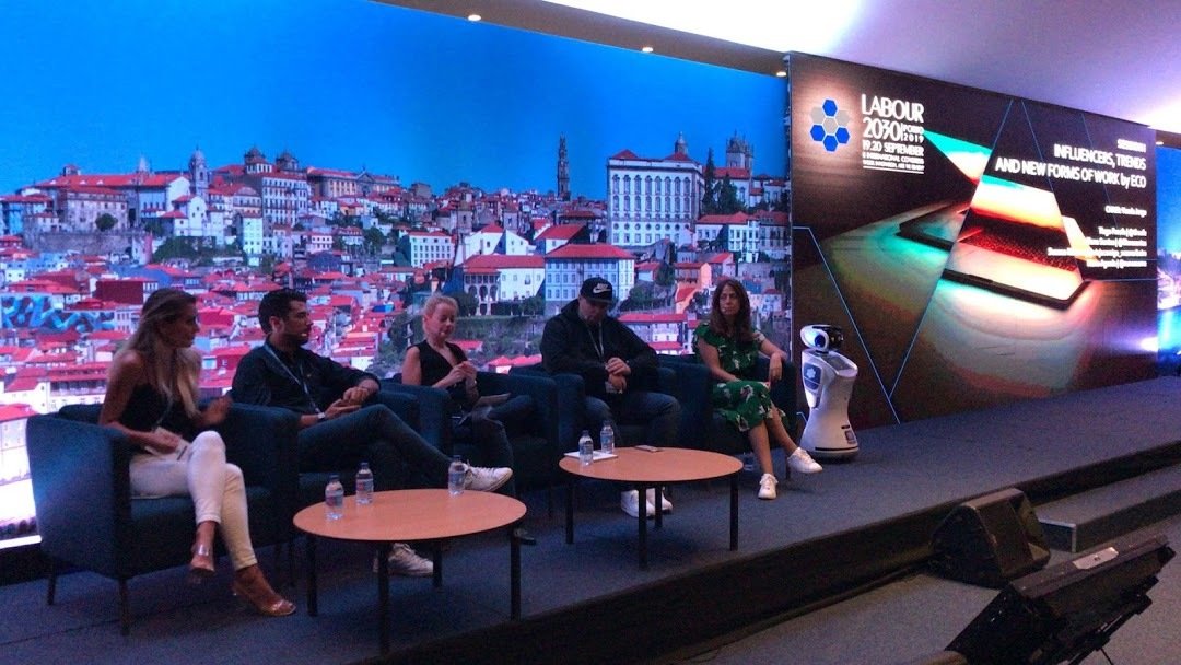 labour2030's tweet image. PARALLEL SESSIONS I @Law Academy

INFLUENCERS, TRENDS AND NEW FORMS  OF WORK by ECO
CHAIR: Vanda Jorge
 Tiago Froufe | @tfroufe 
Liliana Santos | @lilianasantos 
Susana Ribeiro @viagecomigo_susanaribeiro 
Nuno Agonia | @nunoseeme
#labour2030 #futureofwork