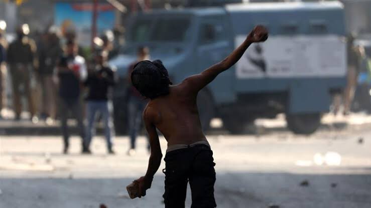iK_Waseer's tweet photo. All ur armies, all ur tanks
Against a boy holding a stone
Standing there all alone
In his eyes I see the sun &amp; moon
And I wonder, I only wonder
Who is weak, and who is strong?
Who is right, and who is wrong?
And I wish, I only wish
That the truth has a tongue.

#RescueKashmirNow https://t.co/8C2bMsy7aO