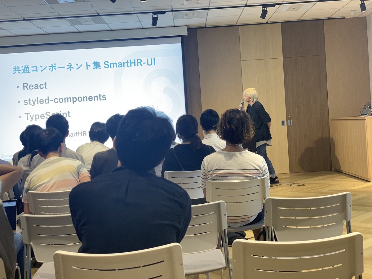 cidermitaina's tweet image. なべりをぱいせんのスポンサートーク #reactjs_meetup
