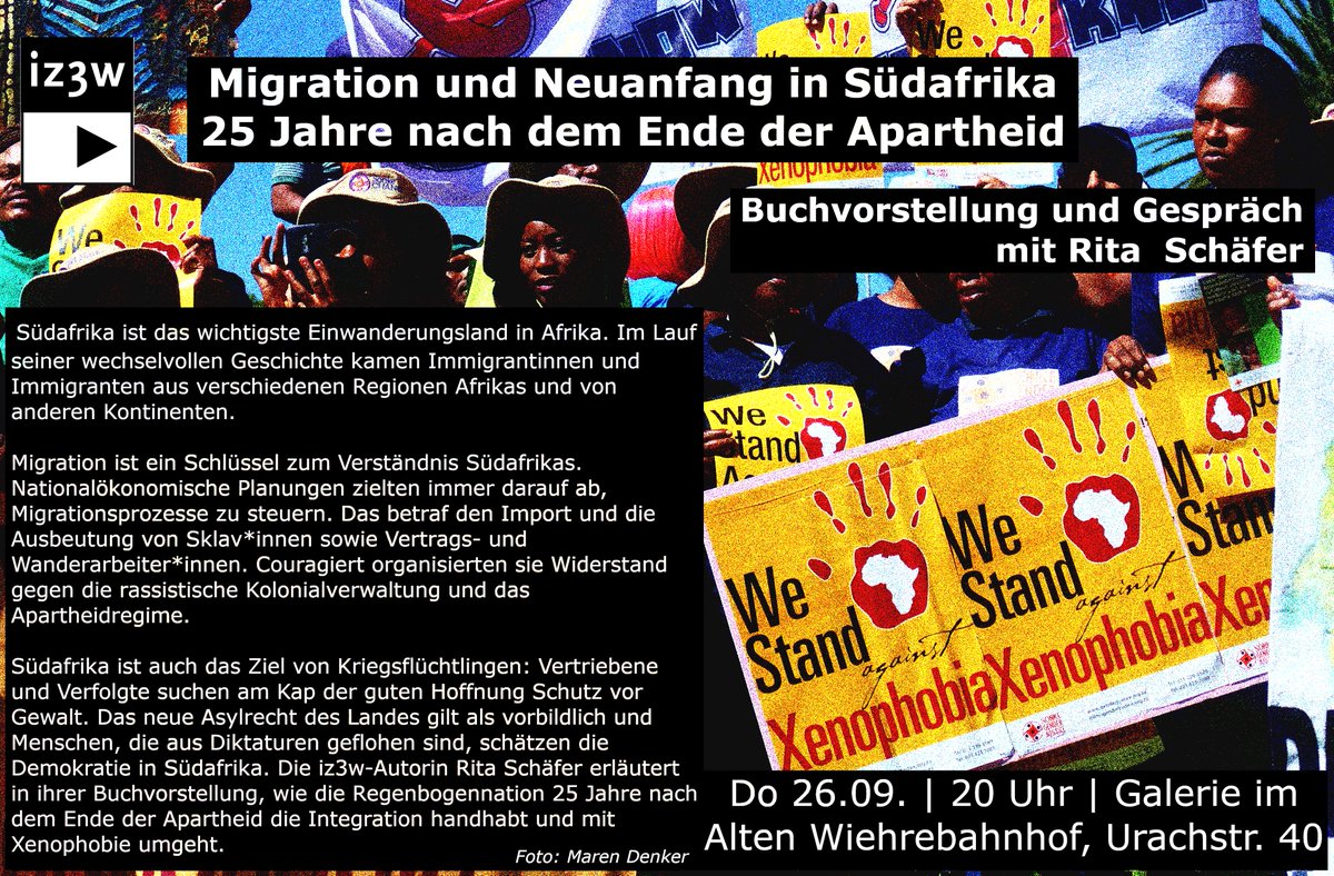 Iz3w Sudafrika Ist Das Wichtigste Einwanderungsland In Afrika Im Lauf Seiner Geschichte Kamen Immigrantinnen Aus Verschiedenen Regionen Weltweit Wie Handhabt Die Regenbogennation 25 Jahre Nach Dem Ende Der Apartheid Integration