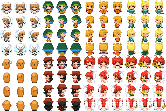 Rpgツクールmv用 東方キャラ Aキャラチップ4
