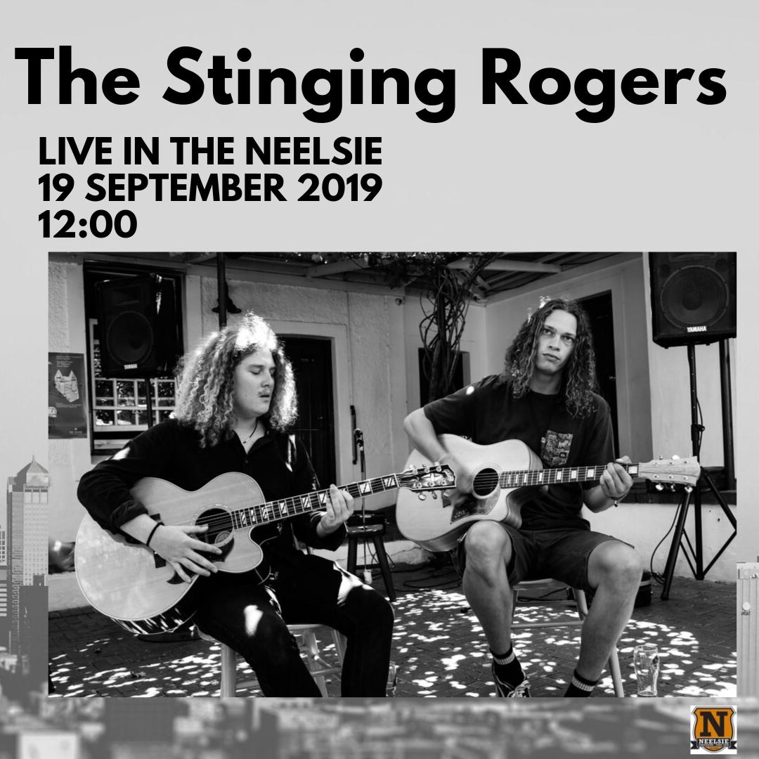 Catch the The Stinging Rogers live tomorrow in the Neelsie.