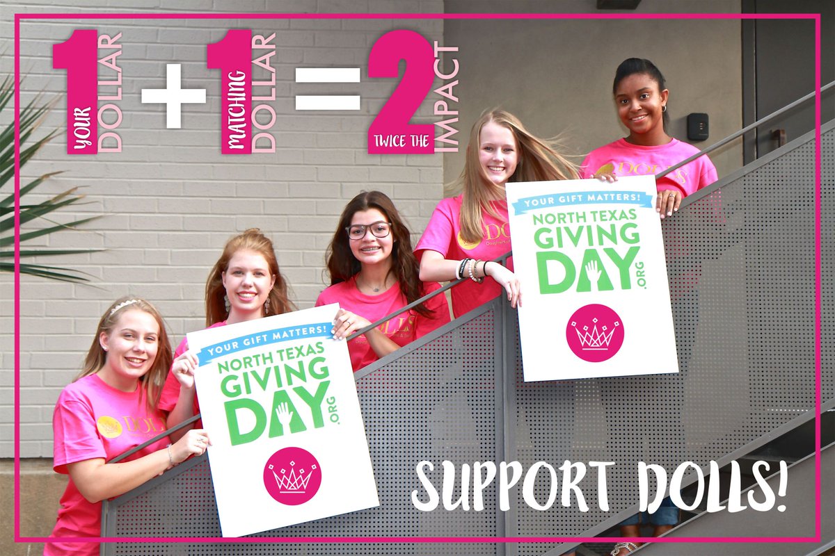 DOLLSchat's tweet photo. #NTXGivingDay is ON! We now have 18 hours to gather $8,000 in support from our friends. If we can pull that off, it'll be matched 100%! Can you help us? 
https://t.co/uDruaSQFdX https://t.co/yt5esp31NZ