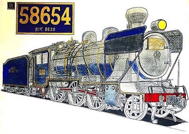 往年の名機関車 #しひろ イラストコレクション #鉄道イラスト#鉄道車両