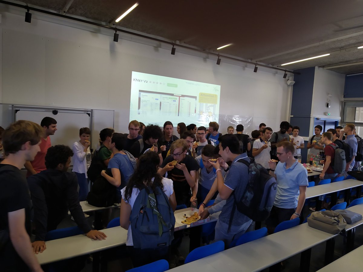 Suivi du temps d'échange avec la team... Et les pizzas !