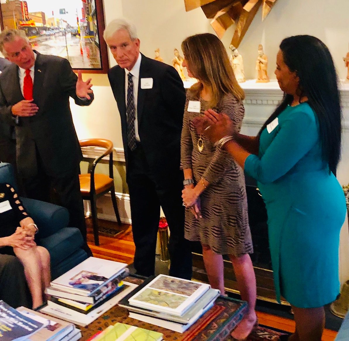 C_Herring's tweet photo. Fantastic Thursday night raising money for @vahousedems then joining the wonderful @kateblackdc & @emilyanncain @politicsprose backed house to celebrate & discuss Kate’s book Represent: The Woman’s Guide for Running for Office and Changing the World. #RepresentBook https://t.co/2blQTnYcyO
