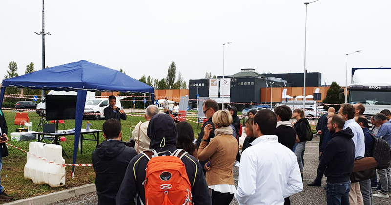 CodevintecIt's tweet image. Dimostrazione sul campo del georadar 3D-Radar Step Frequency condotta da Maurizio Porcu per la sessione “RemTech Europe” a @RemTechExpo 2019. #Georadar #StepFrequency #3DRadar #RemTechExpo2019