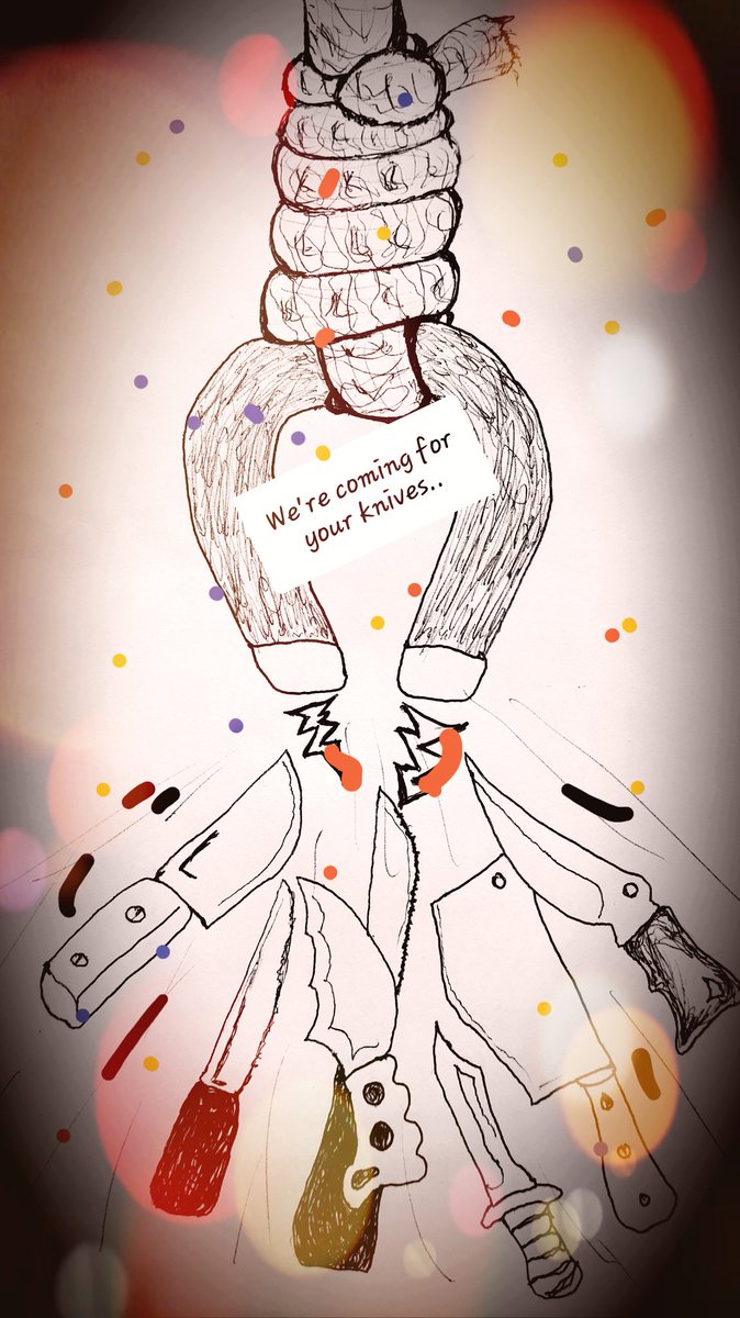 SteveCroshaw's tweet photo. Another simple sketch:
Wasted lives are easily made.
You're not tough if you carry a blade.
#SurrenderYourKnife https://t.co/2xFj1Djwcl