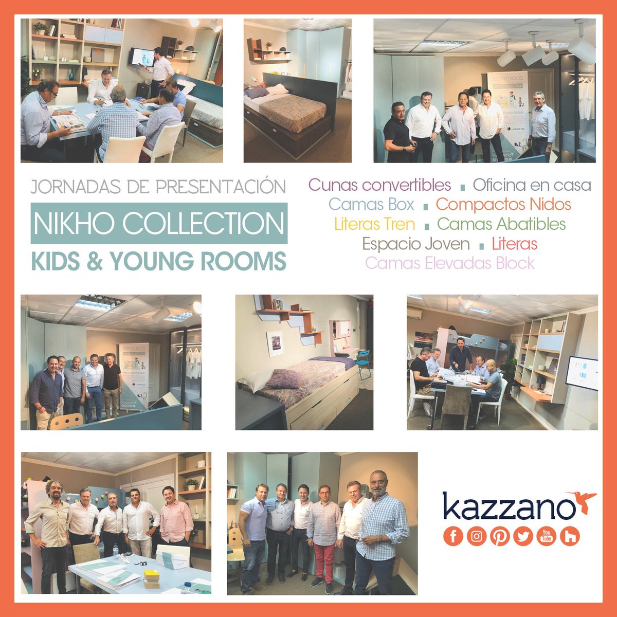 Kazzano_'s tweet photo. ❤️ Del 9 al 16 de #Septiembre se realizaron las jornadas de #presentación a comerciales y clientes del #Nuevo #Catálogo #Juvenil #NIKHO #COLLECTION de #Kazzano
💥 Ya disponible a la venta 💥
📰No te quedes atrás solicítalo📰
#FelizJueves #Habitat19 #NextDesignStop #Valencia https://t.co/fTCdm6OGKi