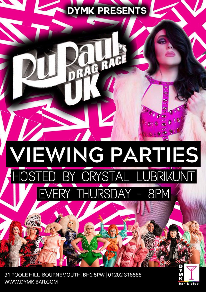 FTLODrag's tweet photo. 🇬🇧🇬🇧🇬🇧🇬🇧🇬🇧🇬🇧🇬🇧🇬🇧🇬🇧

That's Right! From THURSDAY 3RD OF OCTOBER DYMK Will Be Streaming Weekly Episodes Of 'RUPAUL'S DRAG RACE UK' At Viewing Parties With Crystal Lubrikunt!!

Live Performances &amp; Free Popcorn 🍿 Come Watch The UK Queens Take To The Runway!! https://t.co/sWET7VKGMI