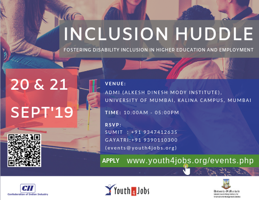 Youth4Jobs's tweet photo. 1 More Day to go for the #Youth4Jobs #National #Youth #Conference

Come and Join to Support #Inclusion 

Open For All!

#InclusionHuddle #DiversityandInclusion #Diversity #Y4J 
#Education 

Supported By #JPMorgan #CII #JSW #EATON #NSDC https://t.co/2IC3oxVgbw
