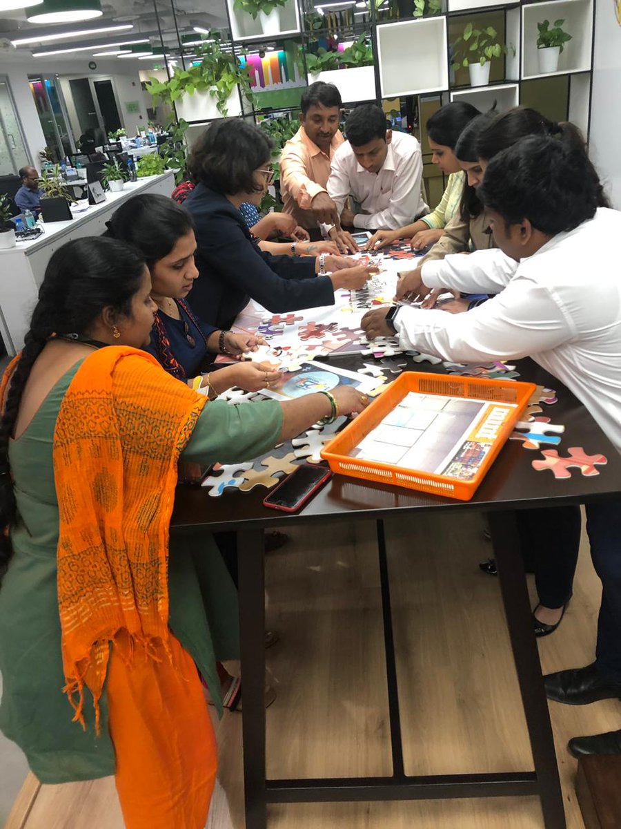 CBRE_India's tweet photo. #CBRELive
In the lead up to the 25 year celebrations in India, teams across India relive their childhood with a #Jigsaw puzzle activity
#IamCBRE #CBREIndiaTurns25 #CBREmarkable25 https://t.co/HynwhLFgfW