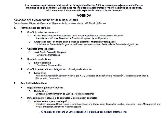 Es un Honor contar con el Embajador de EEUU Duke Buchan II <a href="/USembassyMadrid/">U.S. Embassy Madrid 🇺🇸🇪🇸</a>  para la presentación de nuestro evento <a href="/vcjefferson/">VIACírculoJefferson</a> el próximo 2 de Octubre Abordando Conflictos y su Resolución en <a href="/IIE_ES/">IIE</a> a las 19,00 h.