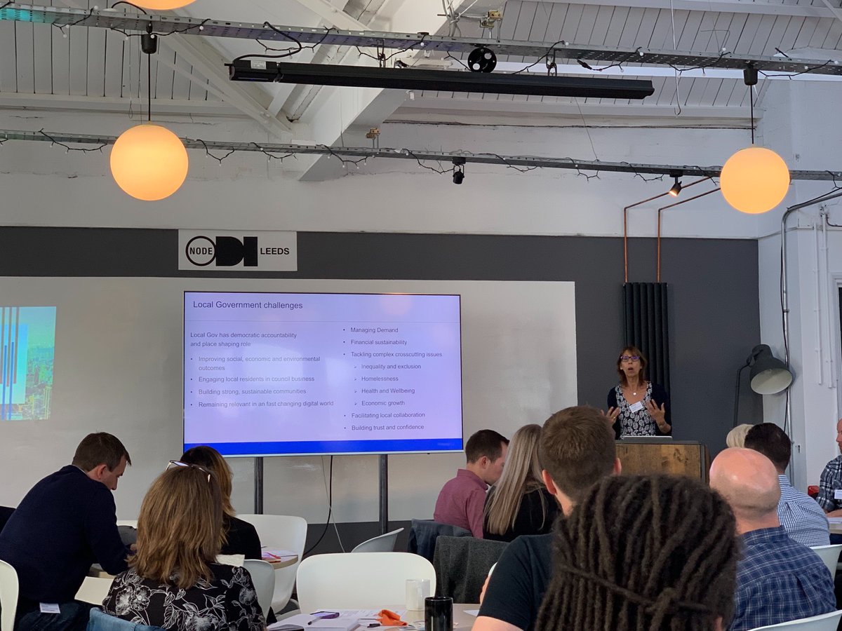 Hilary Jones discussing customer centric councils and multi-agency working #lgtcdyh #localgov #DigitalTransformation