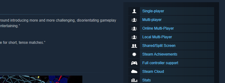 MaffewVG's tweet photo. @Reboundthegame Noticed on the Steam listing for Rebound that it states the game is both for 2-4 players, and that it can be played single player.

Is there a single player mode / bots in the game, or is this an error? https://t.co/iwUd9noyCu