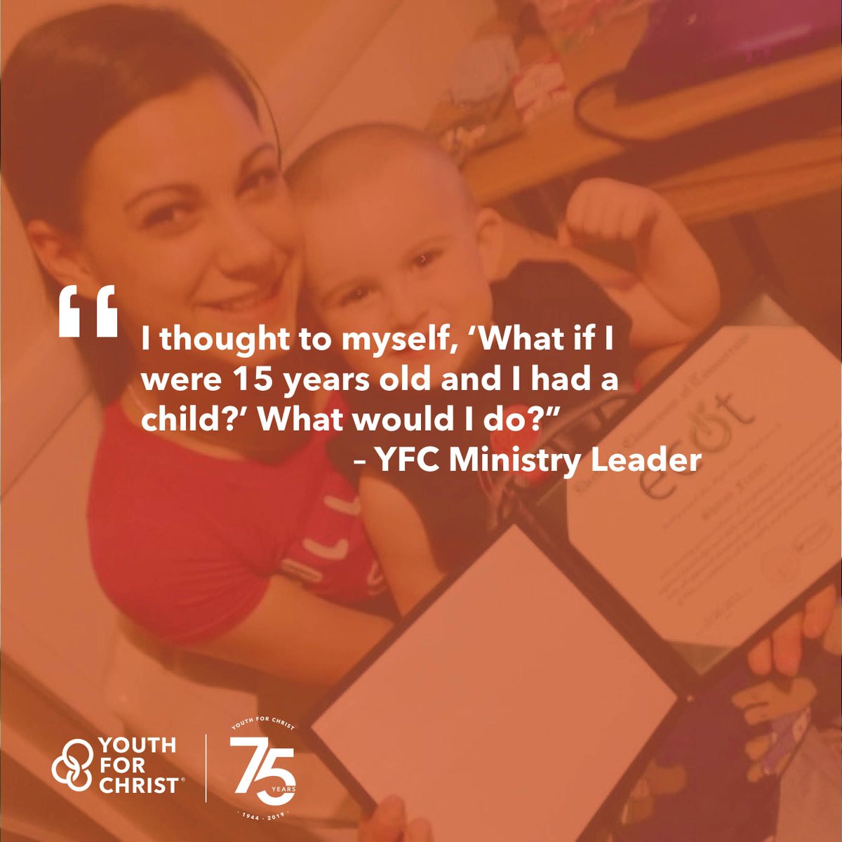 ClevelandYFC's tweet photo. Youth For Christ exists to engage 11-19 year olds with different stories and backgrounds, even some who are young parents. #YFC75th #YFCUSA https://t.co/RuQUpiLnwt