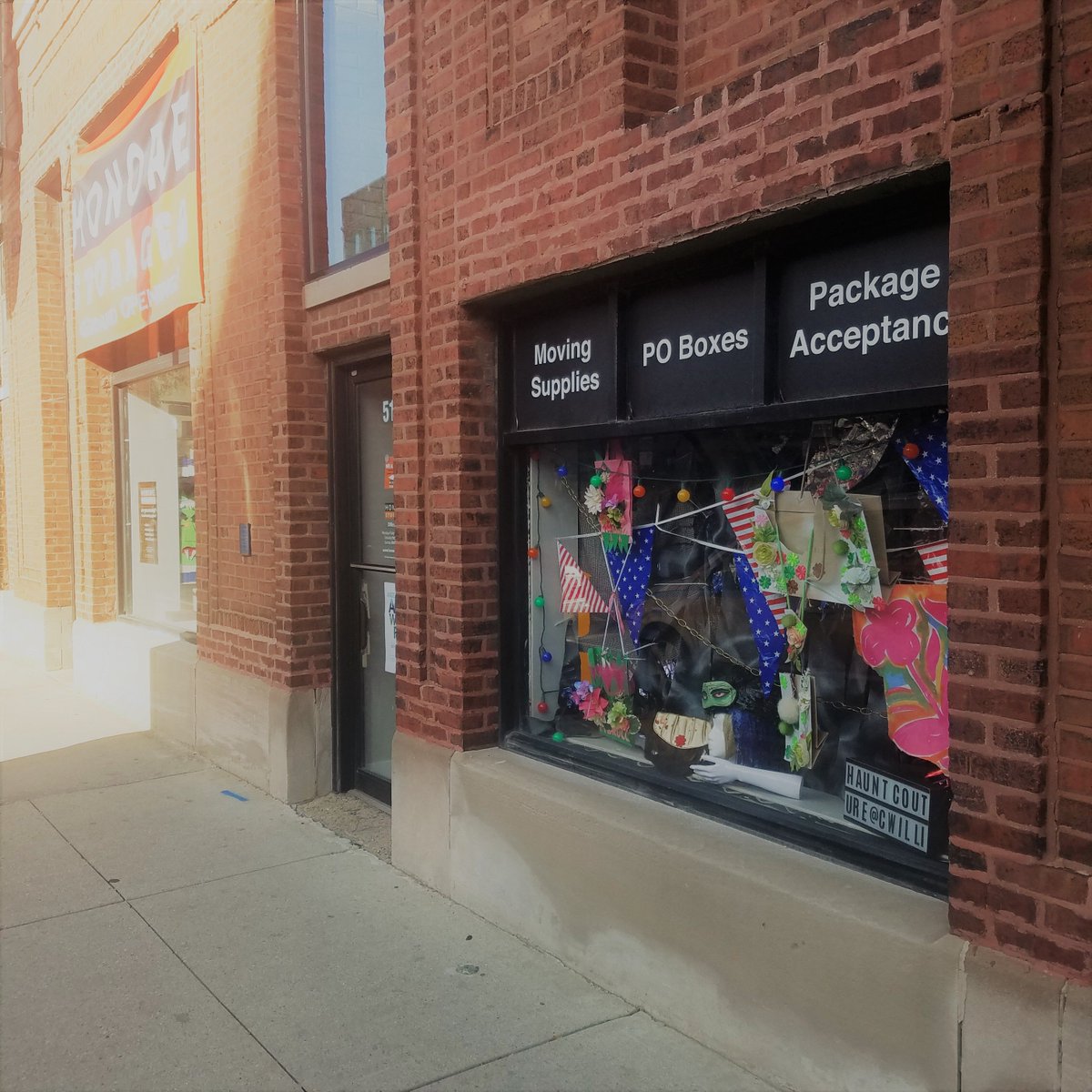 HonoreStorage's tweet photo. The @avillechamber Arts Week officially starts today! Come see how artist Chris Williford transformed our office into an art gallery. #avillearts #andersonvilleartsfest https://t.co/gYEn1SOFhA