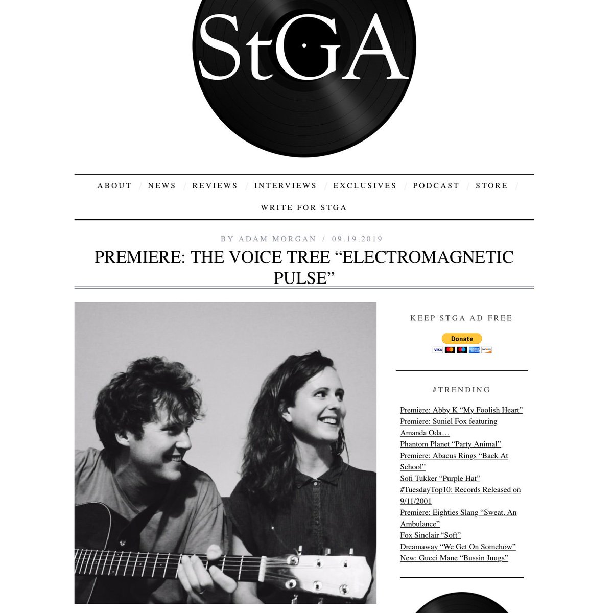 So honored to have had our new single Electromagnetic Pulse premiere on <a href="/StGABlog/">StGA</a>! 🖤 
Read the review and listen to the track exclusively here:  survivingthegoldenage.com/voice-tree-ele…