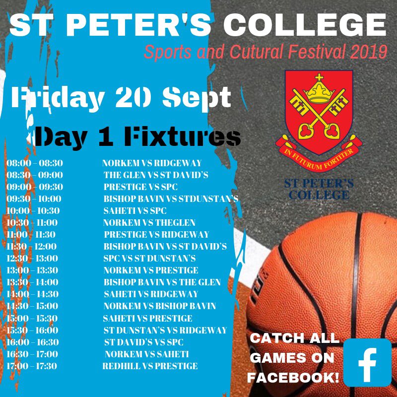 shoOTT_SA's tweet photo. Our Shoottt Woza weekend starts tomorrow! Take a look at who is playing when and where. 🔥👌🏻@stpeterscoll @SACSHIGH #Shoott https://t.co/oZO1COpyFY