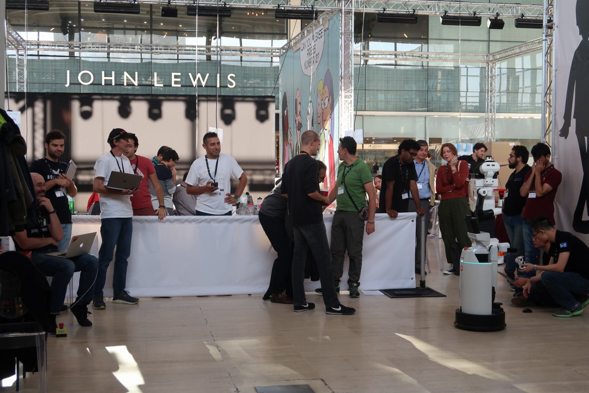 SciRocChallenge's tweet photo. Another fun day at #sciroc2019!
Impressive trials across all tasks

#AI #robotics #smartcities #MKrobot https://t.co/KynrLFSFNy