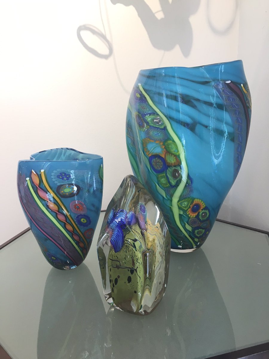 ChasenGalleries's tweet photo. In honor of Dale Chihuly’s birthday this week we’d like to present one of our favorite glass artists, here in the gallery, Cliff Goodman! Mr. Goodman owns and operates the Seattle Glassblowing Studio and is an alumni of the Pilchuck Glass School. #glass #artist https://t.co/w5OOpE7Fmk