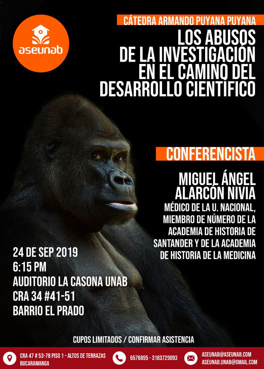 ASEUNAB's tweet image. En esta edición de nuestro evento institucional analizaremos por qué es necesario que los avances científicos no vulneren los derechos de los humanos y animales. ¿Quieres saber más?
Entonces te esperamos el próximo martes desde las 6:15 p.m. 
Inscríbete
bit.ly/2FqqJBT