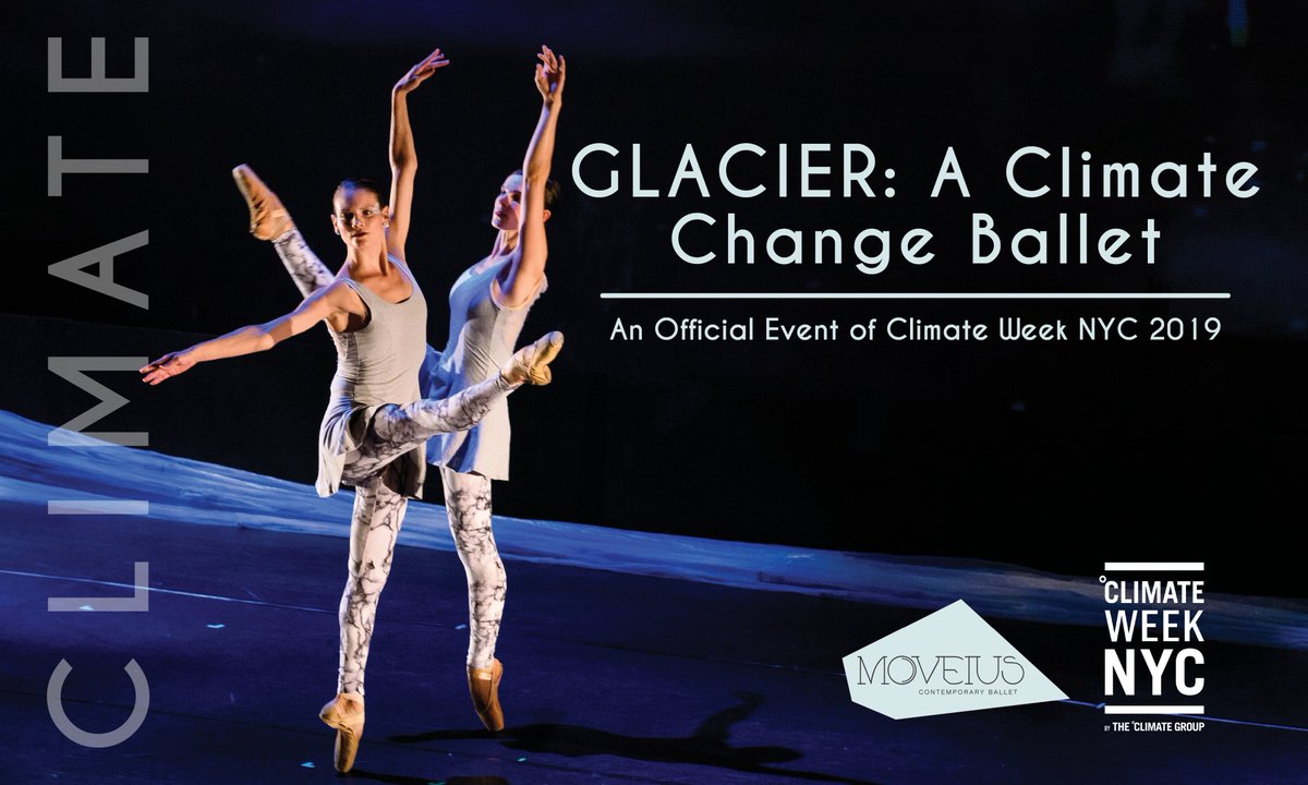MOVEIUS's tweet photo. Join us @moveius for the NY Premiere of Glacier: A Climate Change Ballet, at #ClimateWeekNYC.  "Resonant!" - Washington Post. 9/23-25 only.  #climateballet 
@climategroup @washingtonpost 
 https://t.co/nTOk0PRFFV
#ClimateChange 

Buy your tickets now: 
https://t.co/z9kwcxp5YB https://t.co/cCDk9YZFfI
