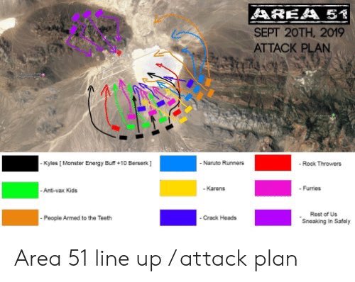 YourAnonNews's tweet photo. Know where your rally points are for tomorrow people! Lock and load!
#area51raid https://t.co/BNwj383IYG