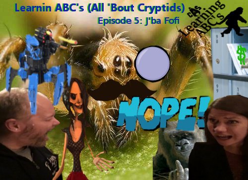 CapesandScowls's tweet image. New #LearningABCs #Podcast is up now as @theyoungryan and @dawniesaurusrex tackle a giant #spider #Cryptid! It's huge and gross critters from the Congo this week. Enjoy! capesandscowlspodcast.com/2019/09/learni…
