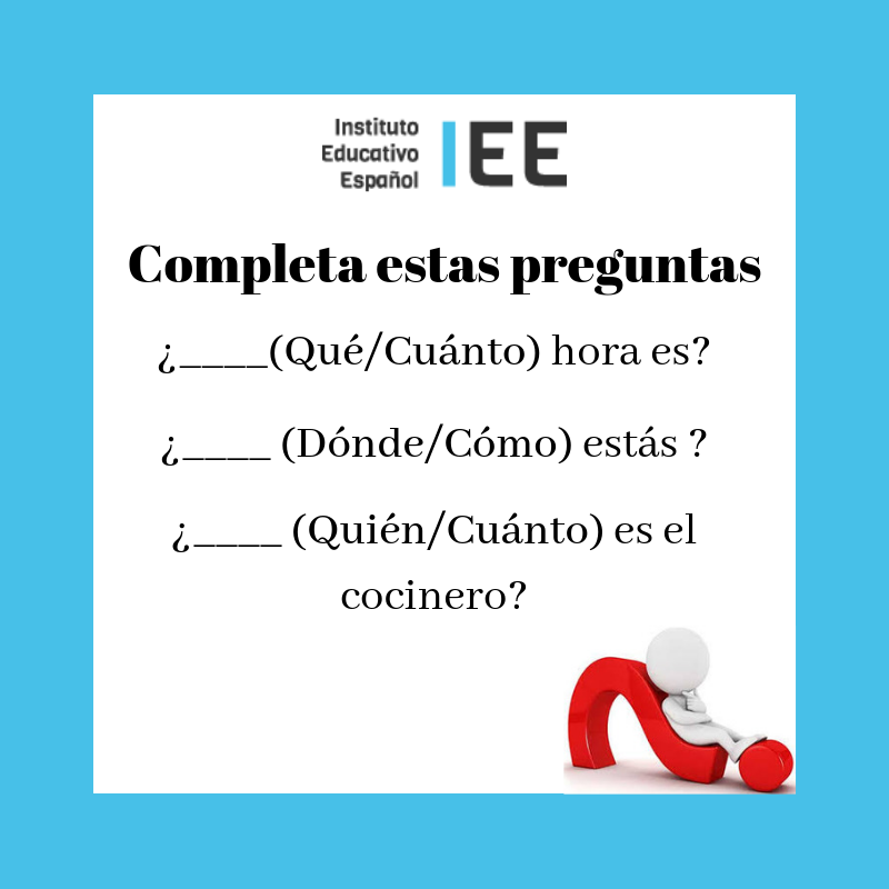 spainiee's tweet photo. Ejercicio chic@s dejadnos en los comentarios las respuestas a estas preguntas 👇👇👇👇👇
.
.
#learnspanish #spanishonline #DELE #profesoresELE https://t.co/JPWO9s6oo0