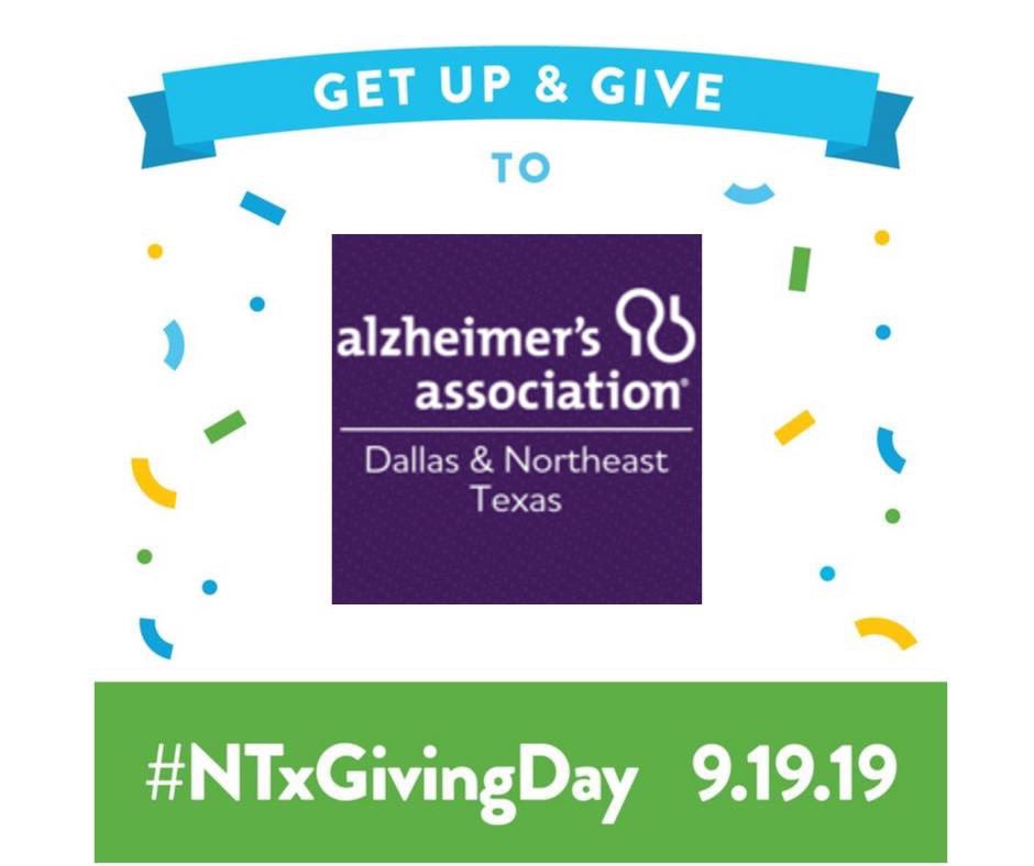 StacyRupert's tweet photo. It's North Texas Giving Day! Give to the non-profit of your choice today so it will receive matching funds! There are several that I support but today goes to #EndAlz   Funds are used locally!  #NTxGivingDay #ForDad #findacure 
 https://t.co/fPoOXa7c53 https://t.co/rZ935CMiEQ