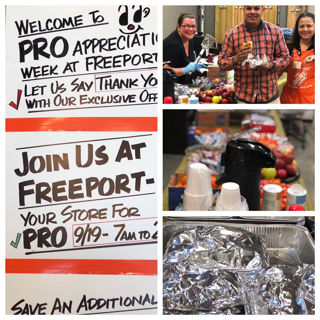 Freeport HomeDepot taking care of our Pros ! #EveryonelovesBreakfast #1206 #ProAppreciation