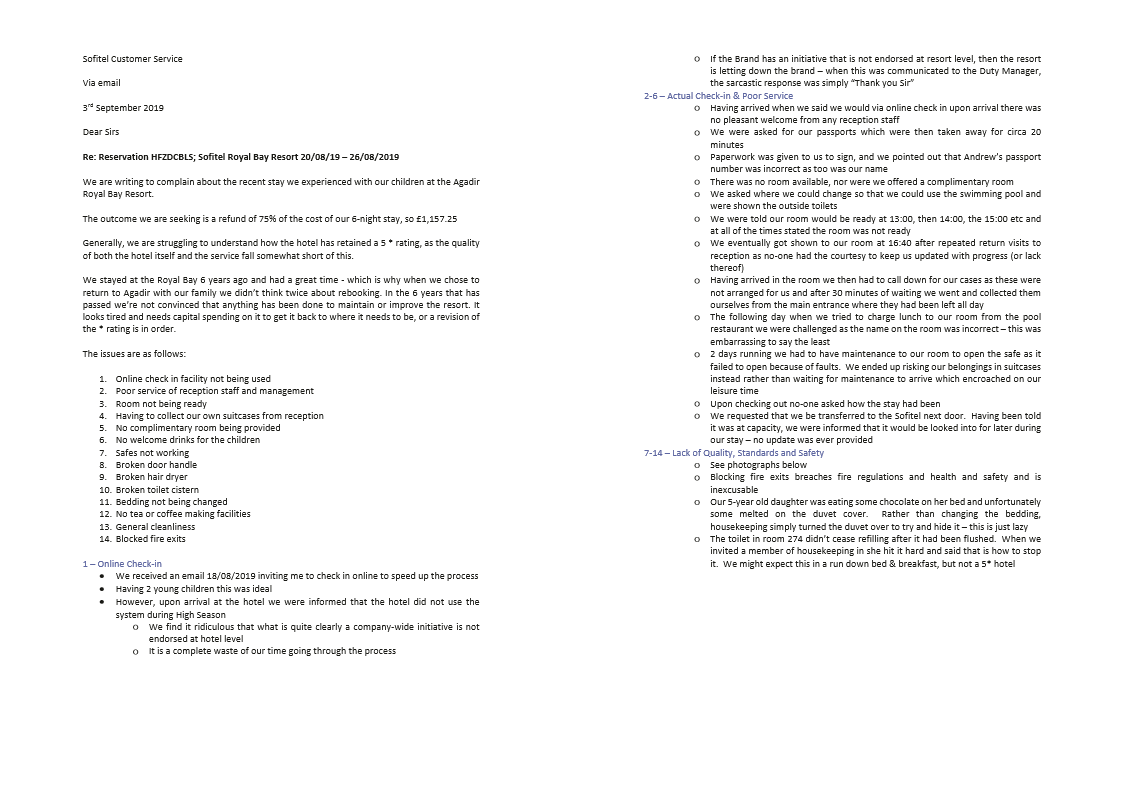 ffpandy's tweet image. Any chance @Accorhotels will have the common courtesy to reply to the complaint made about @SofitelAgadirRB that I made over 2 weeks ago?  #poorservice #not5stars #refundplease