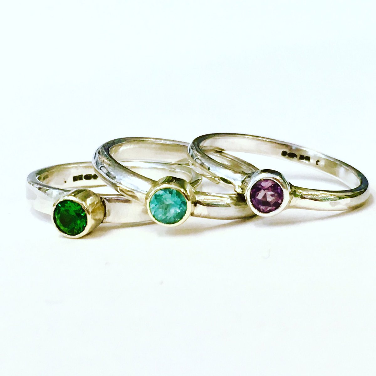 New rings at <a href="/orielmakers/">Oriel Makers</a> gallery in Roath, Cardiff- gorgeous silver and gold stone rings. These can be made to order in your favourite stone- from £85 for silver and £140 for gold/silver mix. Love them! #rings #jewellery #cardiff #madebyhand #Roath #bespokejewellery
