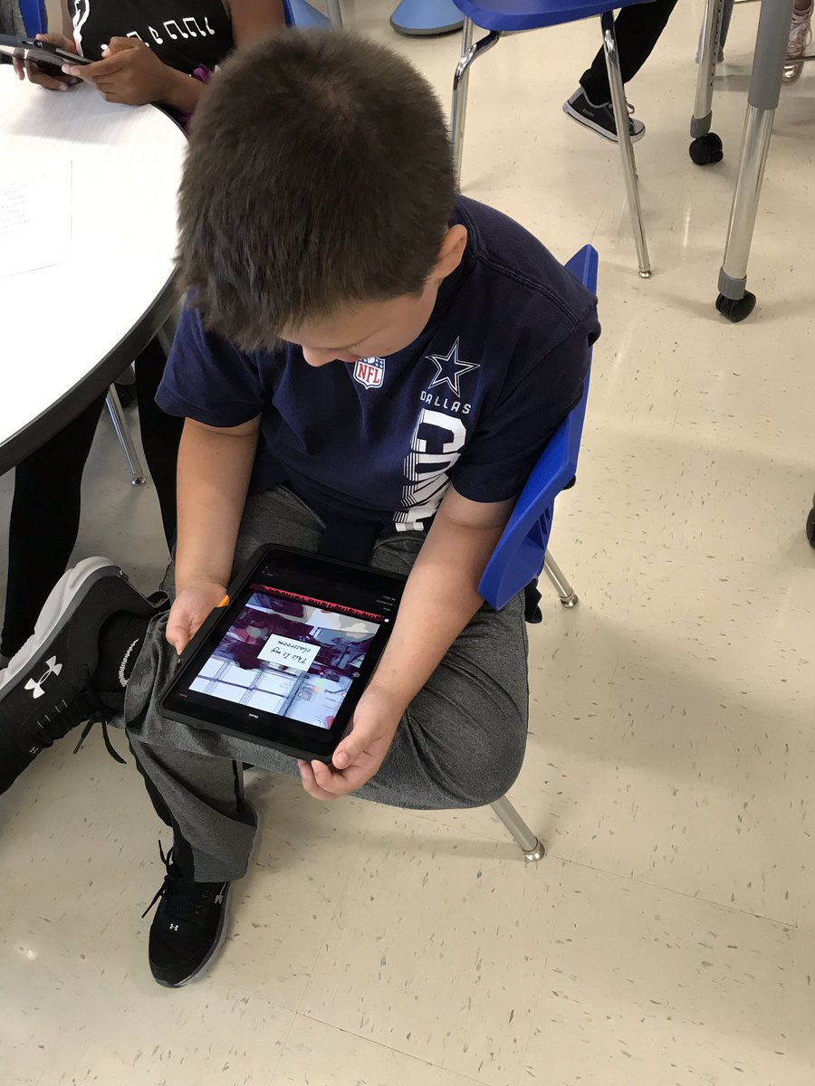jsolnekfrazier's tweet photo. Ss in 4th with @shahriarysclass learned how to use Apple #Clips to document learning. T plans to use for book talks, but its a double win because it is mentioned in elementary curriculum several times! #digitalLISD #lisdLandT #polserproud #creationtools @PolserES https://t.co/0DpHfiYLBe