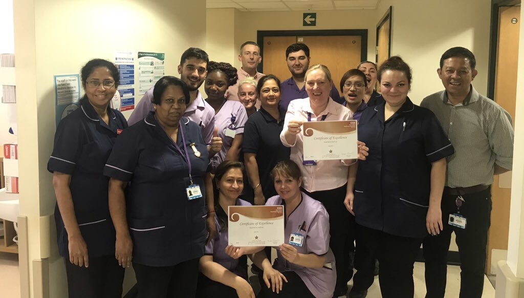 LTHTCorpNurse's tweet photo. Delighted to award @VillaWards Bilberry and Heather with bronze certificates for 4 months green metrics. Well done everyone. https://t.co/8mMzhtVHpF