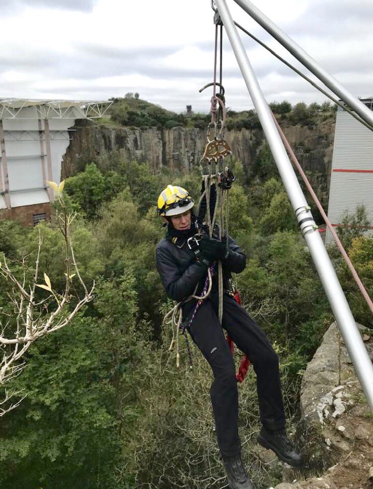 SFRS_RopeRescue's tweet photo. @fire_scot Day 4 Rope Rescue Supervisor training at Ratho quarry @eicaratho today. #LarkinFrame @Tomo1312 @AndrewBroomy1 @lyonequipment #LarkinFrame https://t.co/DiTQjHk9JO