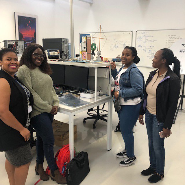 Manga, a Grade 11 learner visited us today for a job shadow! Lilie, Rosalia and Kwanele showed here around.