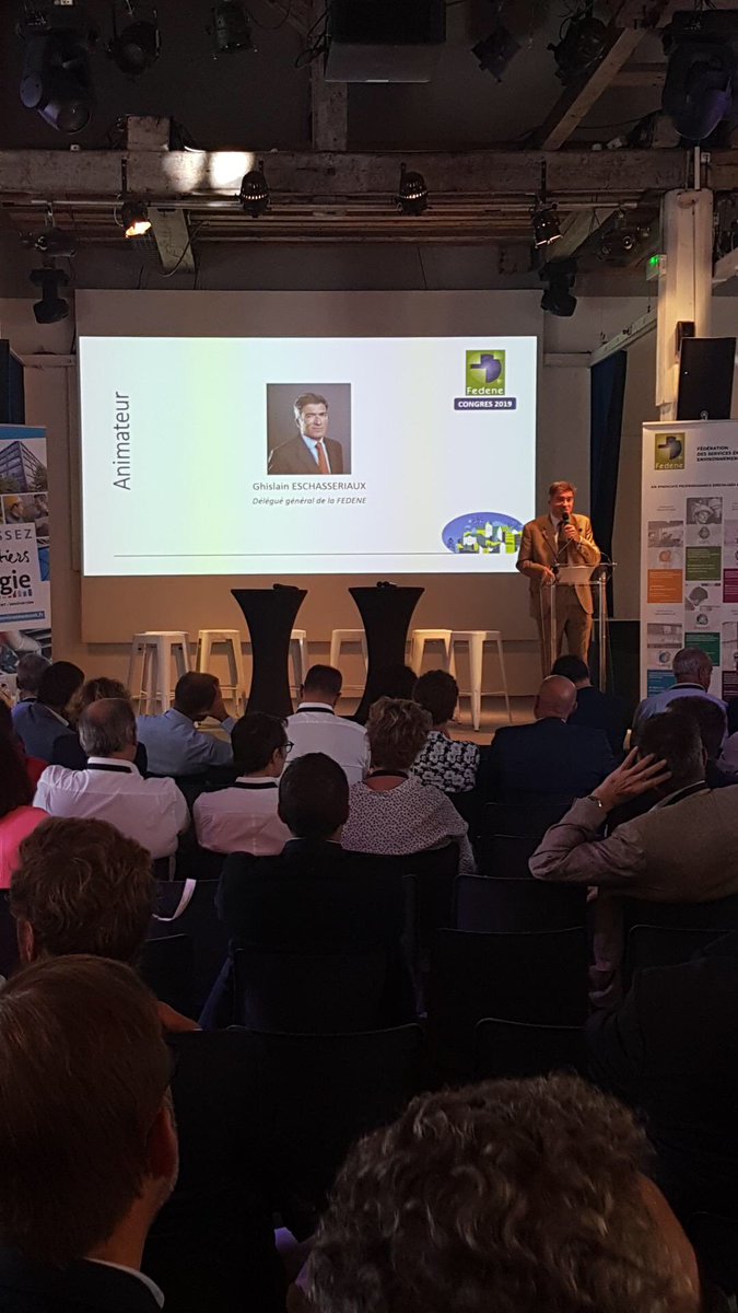 _FEDENE_'s tweet photo. [#CongresFEDENE19] lancement de la table-ronde #filières par @G_Eschasseriaux - Délégué général de la FEDENE, à laquelle participent les Présidents de nos syndicats #SNEC #SYPIM #SNCU #SVDU @Sypemi_FM @SYNASAV #SN2E https://t.co/CHue8PFmbk