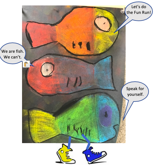 CatherMPS's tweet photo. Going to https://t.co/HUvBTBerfM is all it takes to support Cather students and art.  #nofishneed #running4acause https://t.co/k7ajQ2MPDe