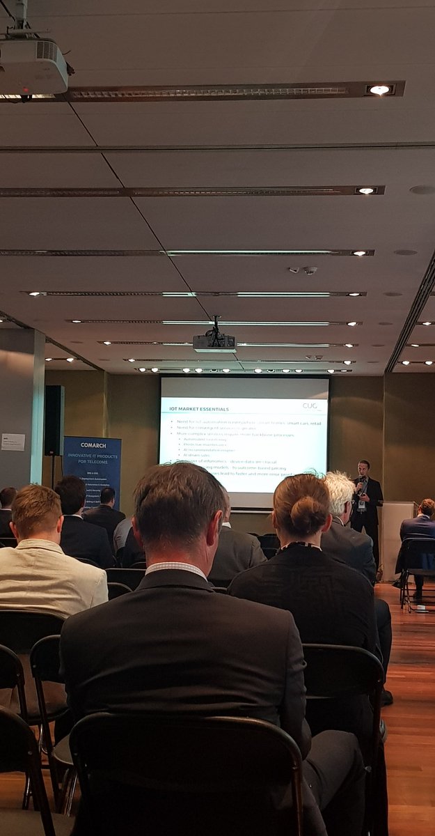 Comarch_Comms's tweet image. Unfortunately it's time for the last presentation!
Can Process Automation boost IoT Sales? Wojciech Martyniak, M2M/IoT Product Manager at Comarch, is sharing his thoughts at #CUG2019