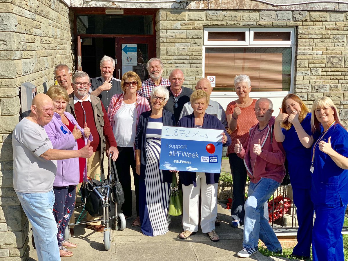 asthmalungcymru's tweet photo. What a fantastic morning with the Princess of Wales Hospital #IPF group, finding out about the progress they’re making with their #IPFMonth challenge. 1872 Miles and still 11 days to go. Good luck with the rest of the journey.#IPFWeek #WelshLungs https://t.co/RQnDZmn72w
