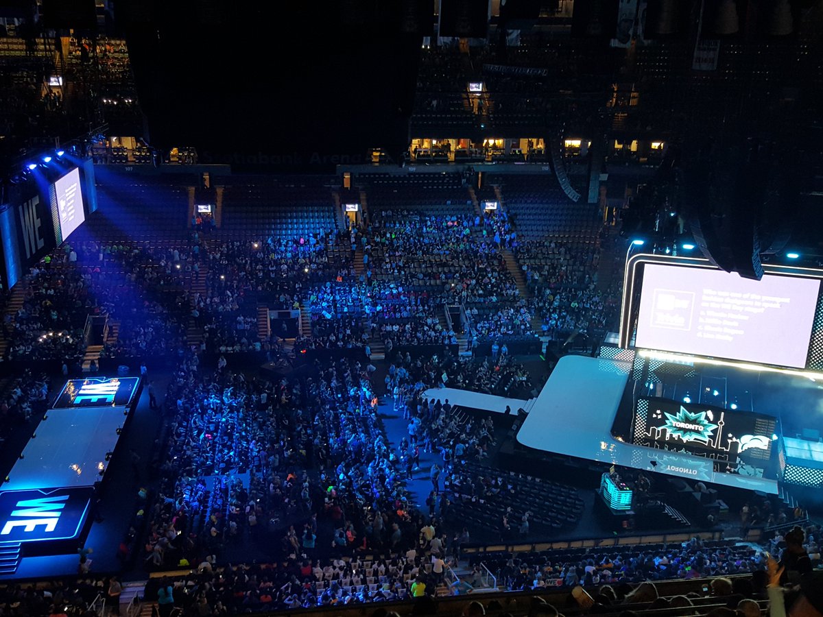 MsDemkowicz's tweet image. It&apos;s a great day for WE DAY!
#WeDayToronto 
@thunderwolves98