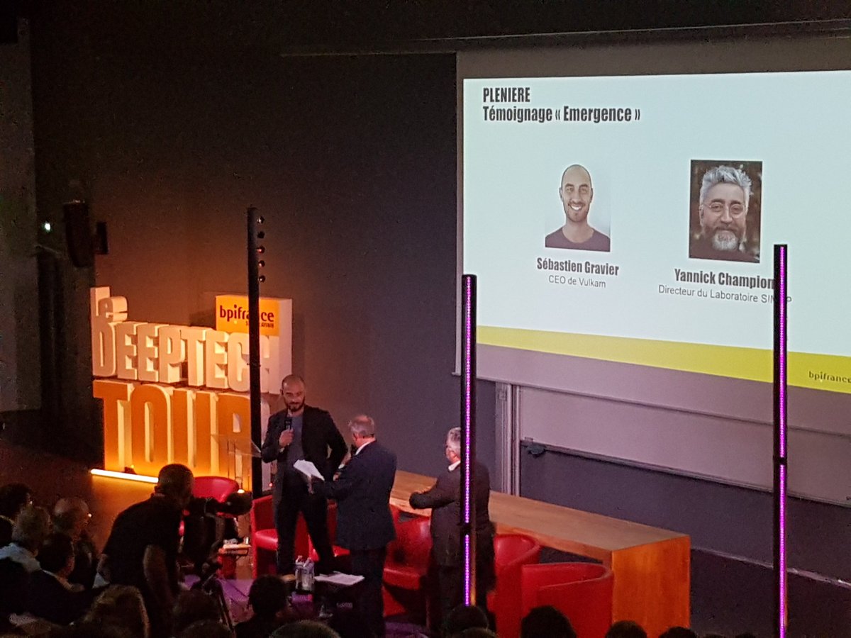 medicalps's tweet photo. #DeepTechTour déjà un adhérent de #Medicalps à l'honneur #Vulkam https://t.co/VPy9UmnJEI