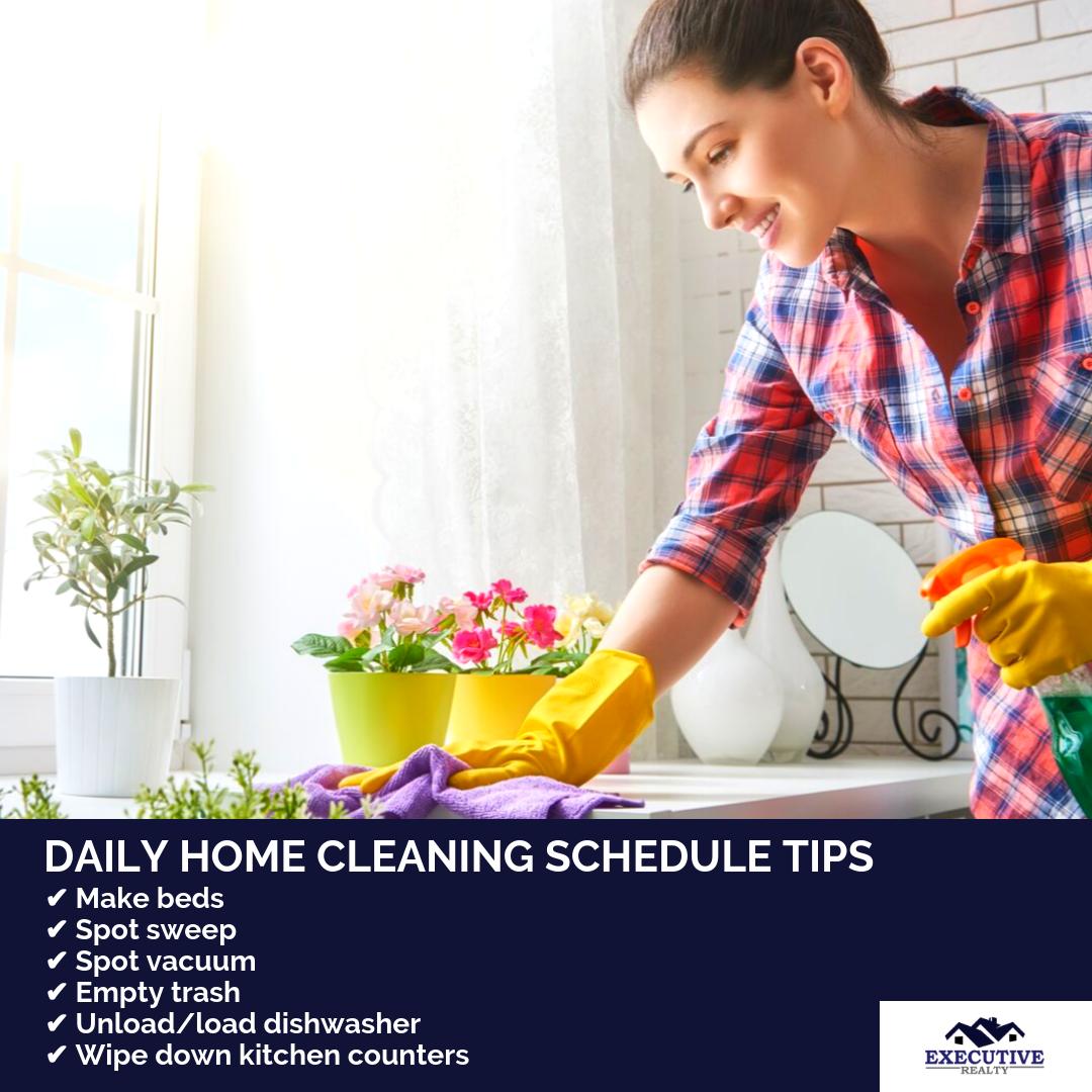 ExecutiveMn's tweet photo. You can keep your house clean with these easy daily home cleaning tips. :) 

#RealEstate #Home #Realty #ForSale #NewHome #Property #DreamHome #Investment #Tips #executiverealtymn #Minnesota #MinnesotaRealEstate #HomeSale #HomeTips https://t.co/EB5gWgS5Nz